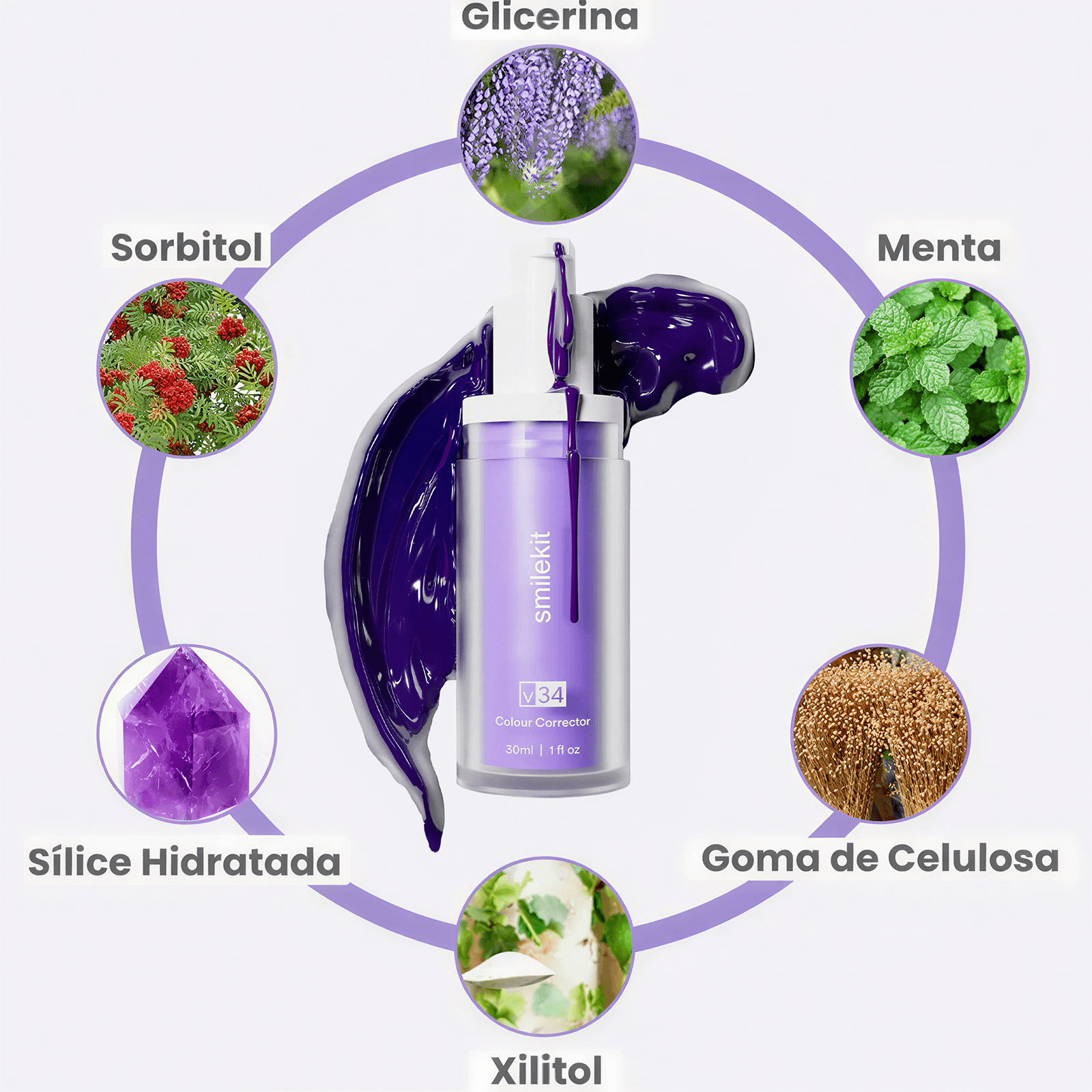 Blanqueador Dental Lila V34