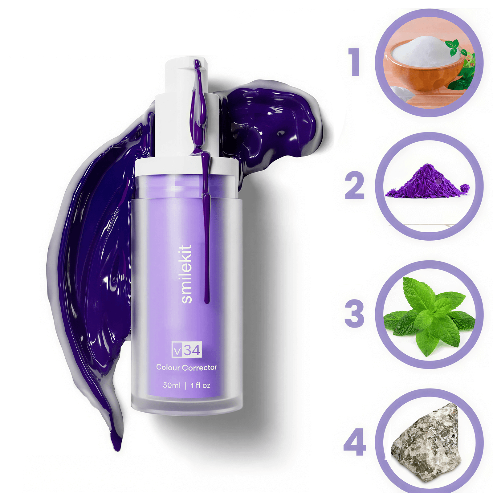 Blanqueador Dental Lila V34